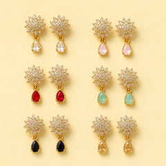Zircon Earring-242 (White)