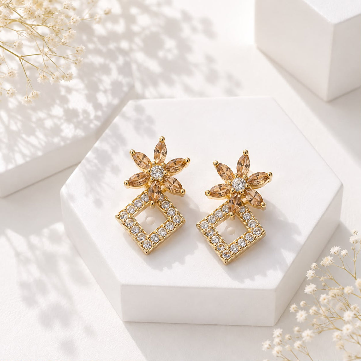 Zircon Earring-250 (Golden)