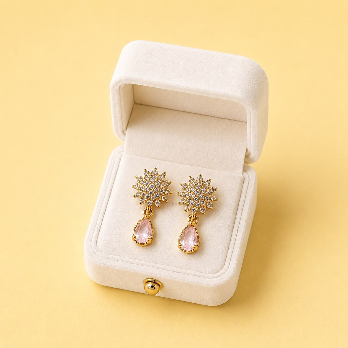 Zircon Earring-242 (Pink)