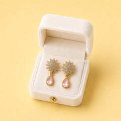 Zircon Earring-242 (Pink)