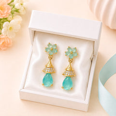 Zircon Earring-241 (Ferozi)