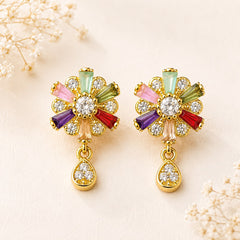 Zircon Earring-238 (Multi)