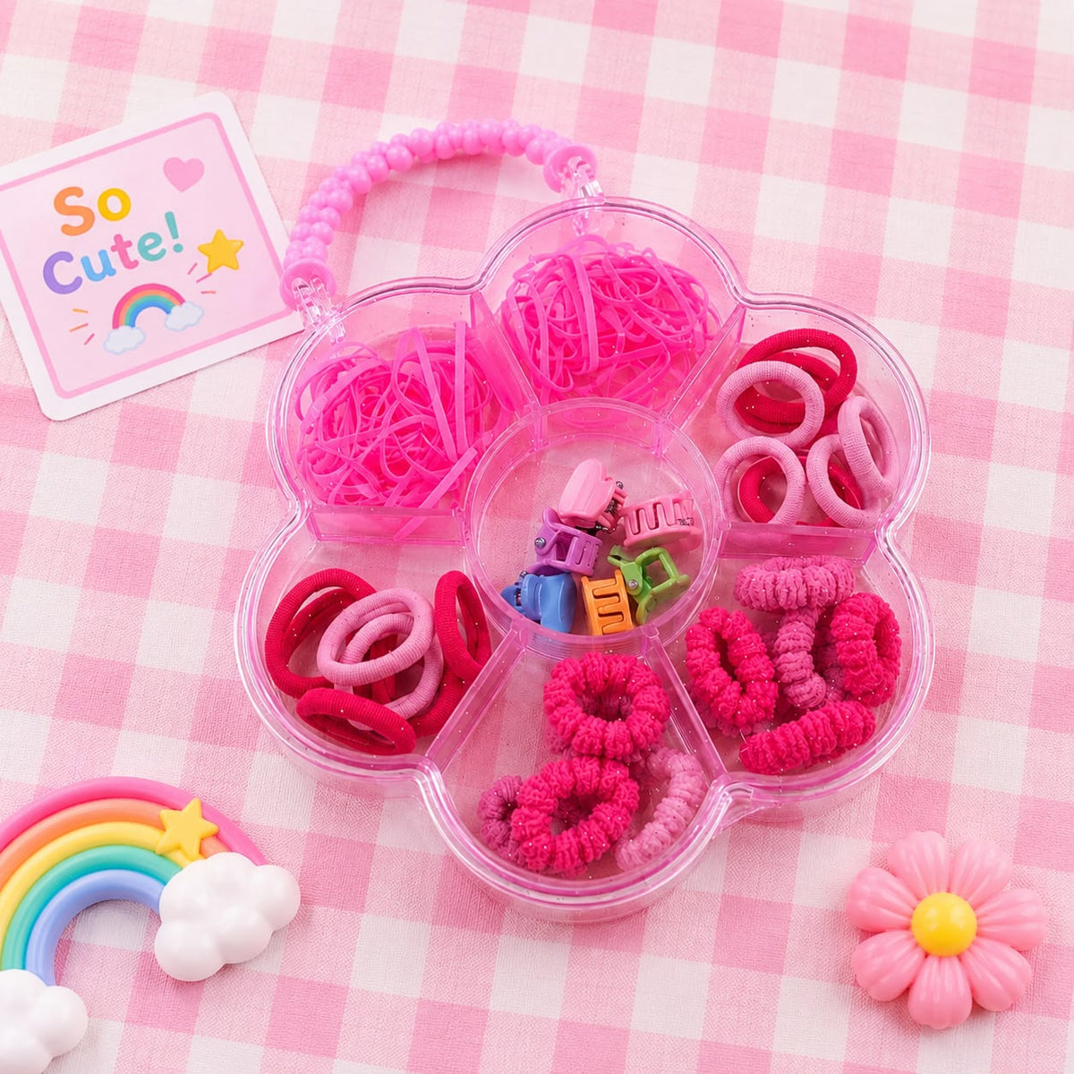 Flower Hair Accessory set-03 (Assorted Colors)