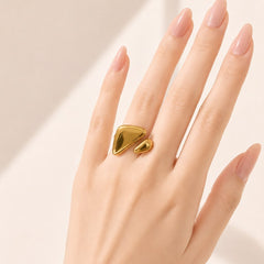 Stainless Steel Ring-227 (Golden)