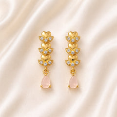 Zircon Earring-251 (Pink)