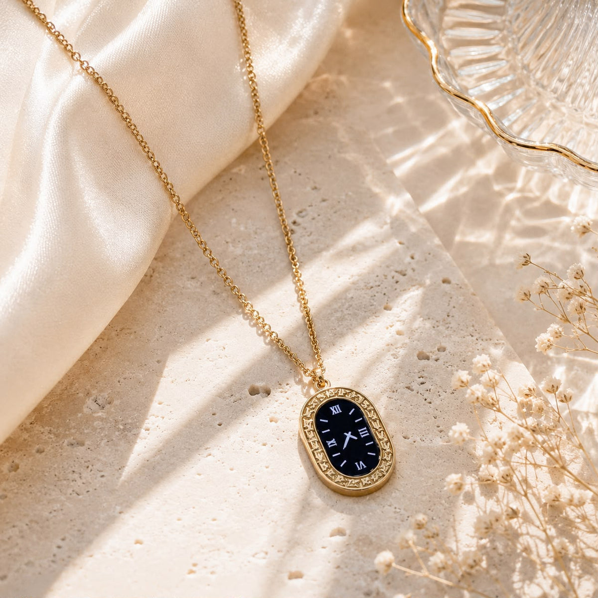 Stainless Steel Watch Pendant-01 (Golden)