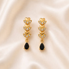Zircon Earring-251 (Black)