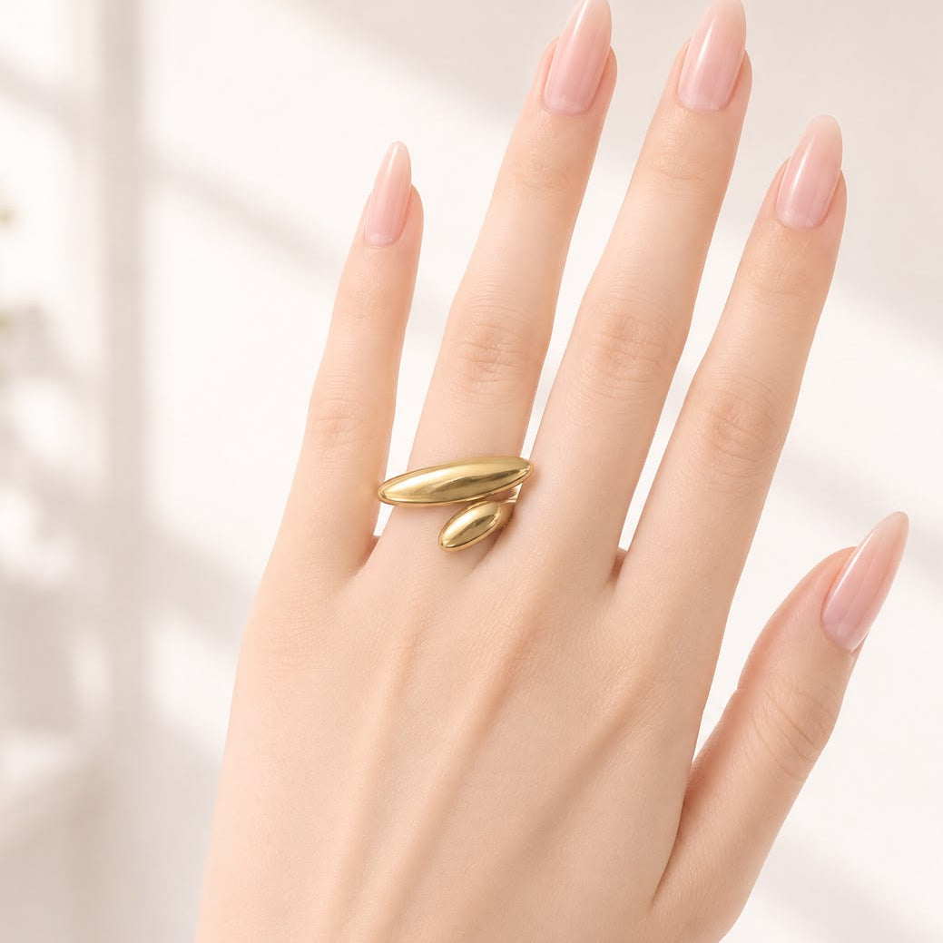 Stainless Steel Ring-226 (Golden)