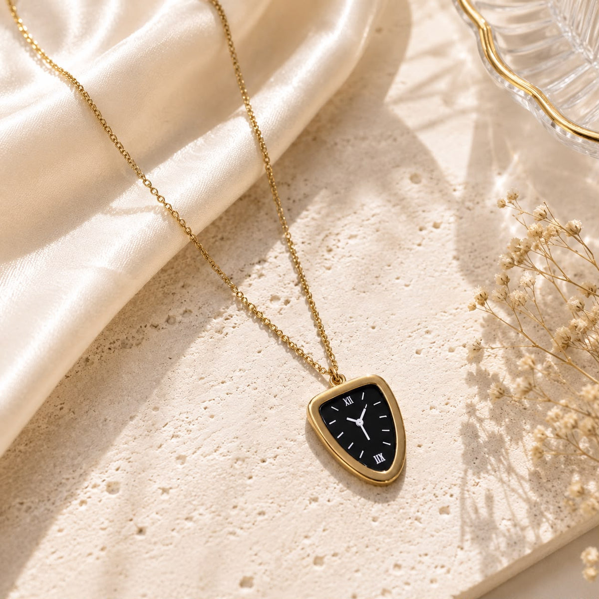 Stainless Steel Watch Pendant-02 (Golden)