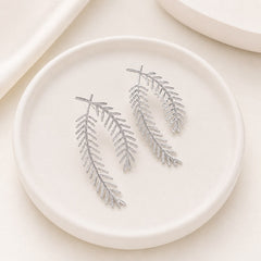 Leaf Earring (Silver)