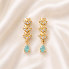Zircon Earring-251 (Mint Green)