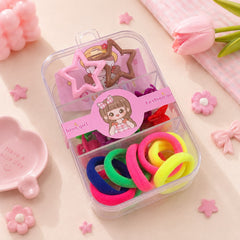 3 in 1 Hair Accessory set-12 (Assorted Colors)