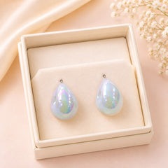Iridescent Statement Studs-01 (White)