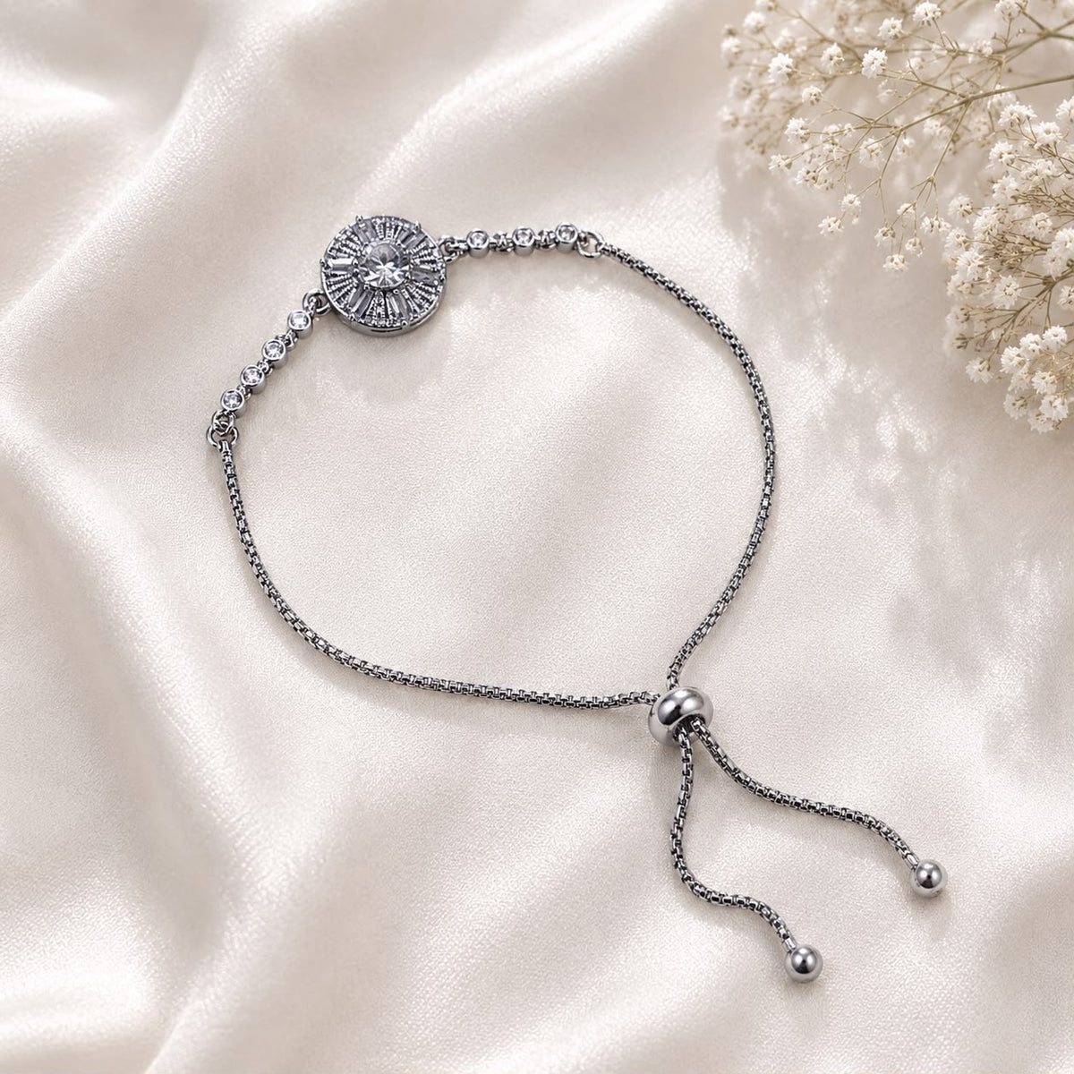 Adjustable Bracelet-288 (Silver)
