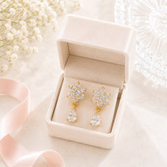 Zircon Earring-256 (White)