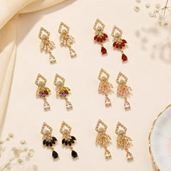 Zircon Earring-255 (Golden)