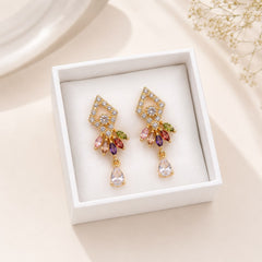 Zircon Earring-255 (Multi)