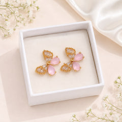 Zircon Butterfly Stud-223 (Pink)