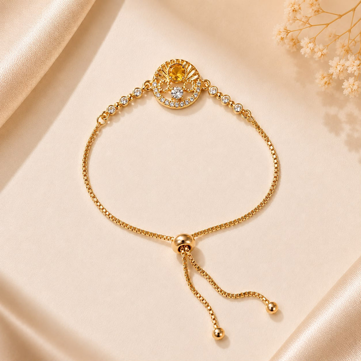 Adjustable Bracelet-290 (Golden)