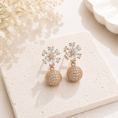 Zircon Earring-259 (White)