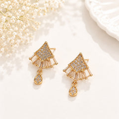 Zircon Earring-258 (White)