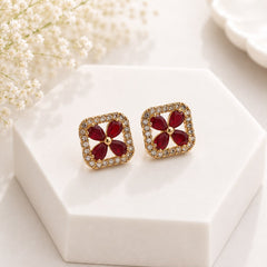 Zircon Stud-224 (Maroon)