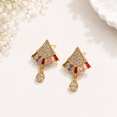 Zircon Earring-258 (Multi)