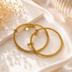 Gold kashmiri Bangles-154 (Golden)
