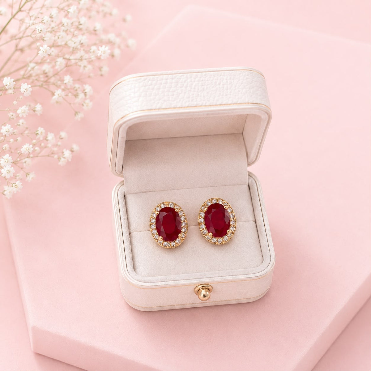 Zircon Stud-226 (Maroon)