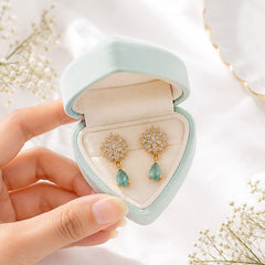 Zircon Earring-261 (Mint Green)
