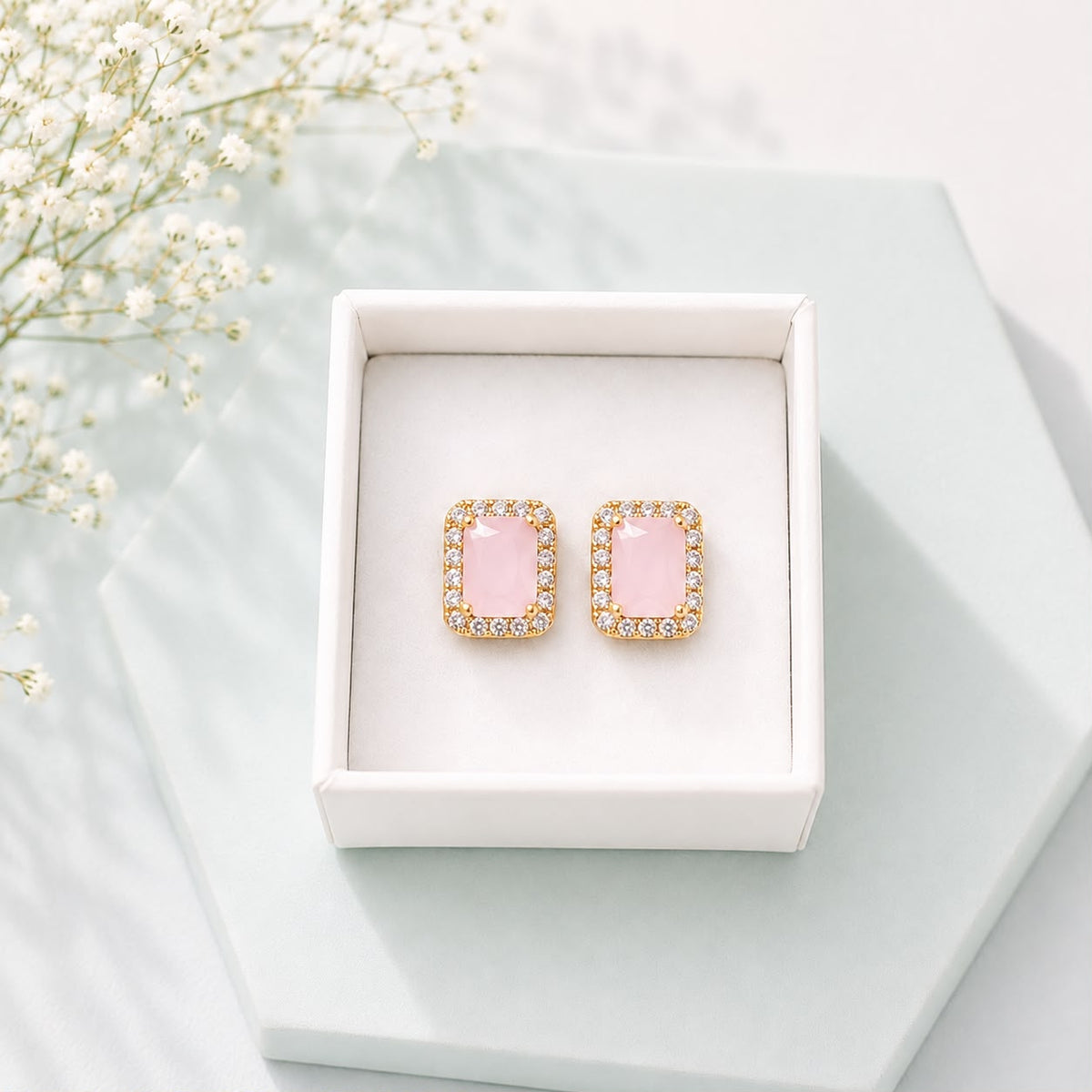 Zircon Stud-225 (Pink)