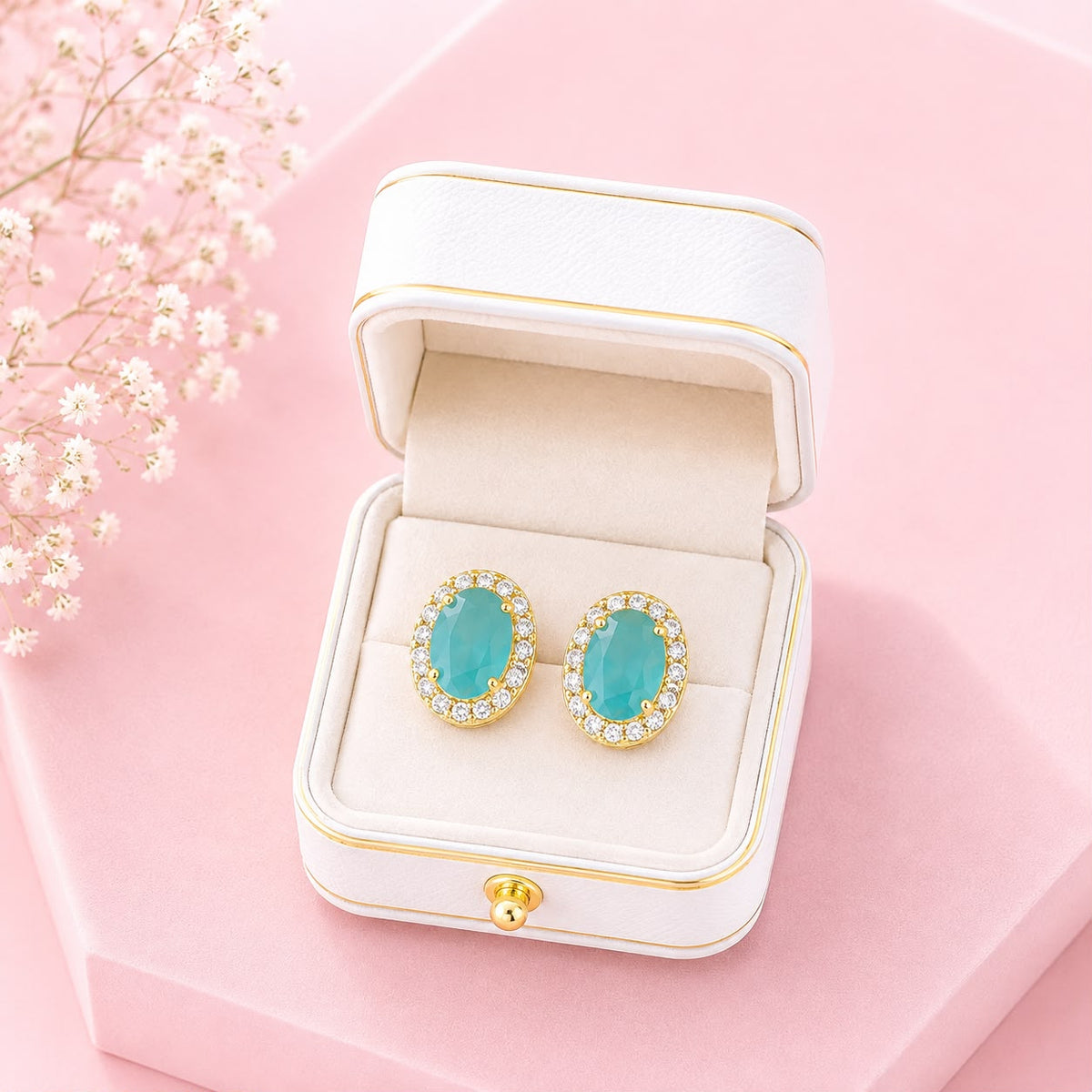 Zircon Stud-226 (Mint Green)