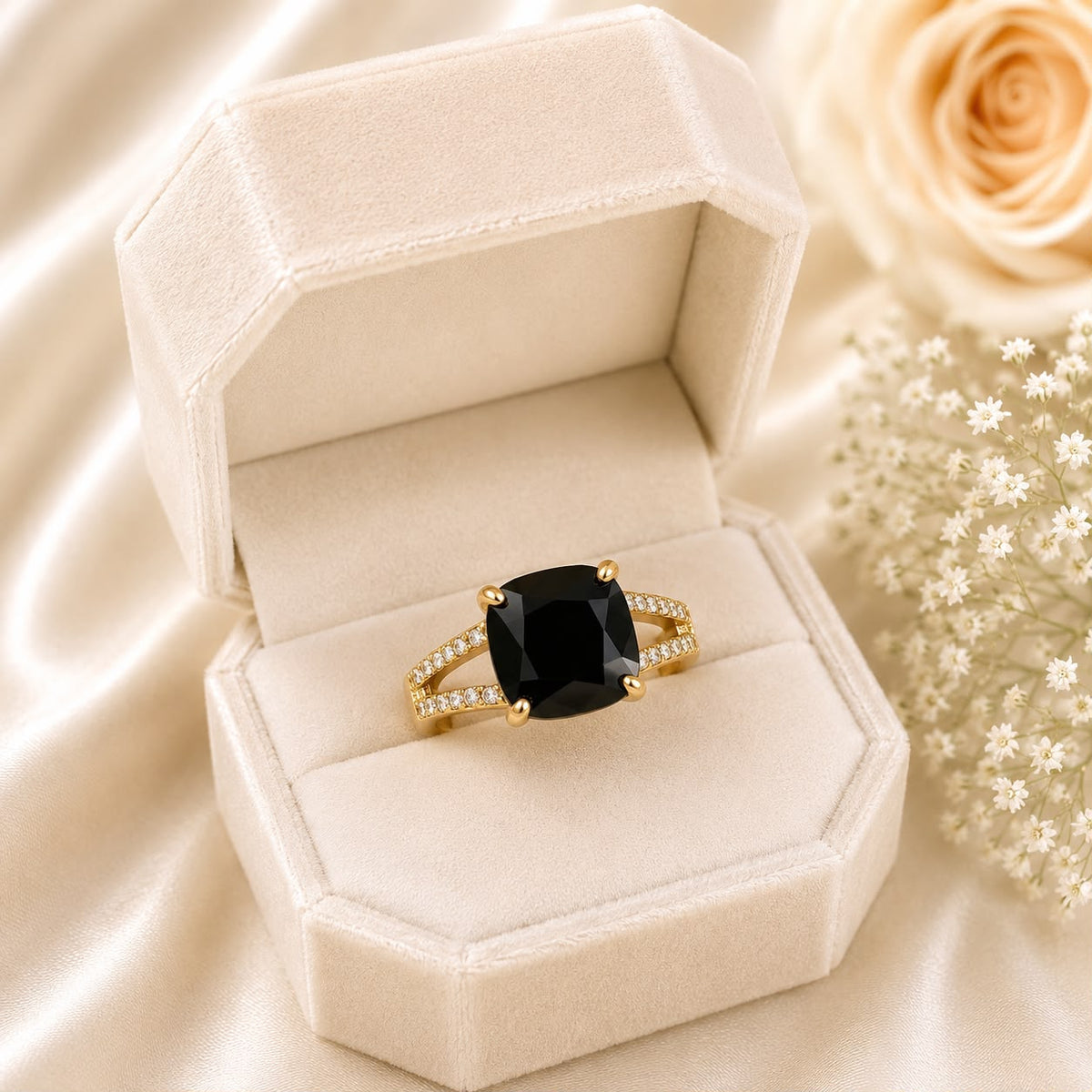 Zircon Ring-463 (Black)