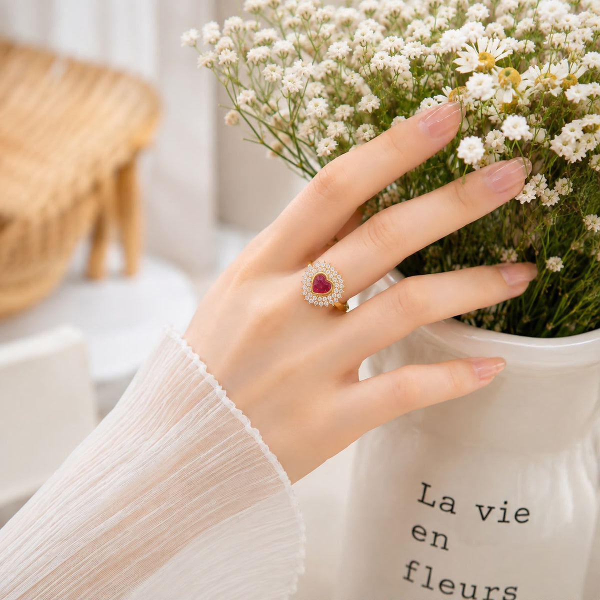 Zircon Ring-465 (Pink)