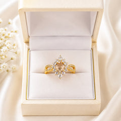 Zircon Ring-467 (Golden)