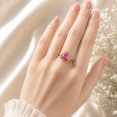 Zircon Ring-462 (Pink)