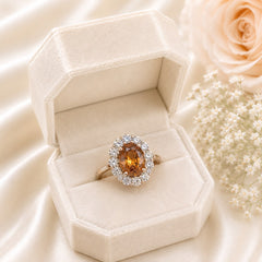 Zircon Ring-466 (Golden)