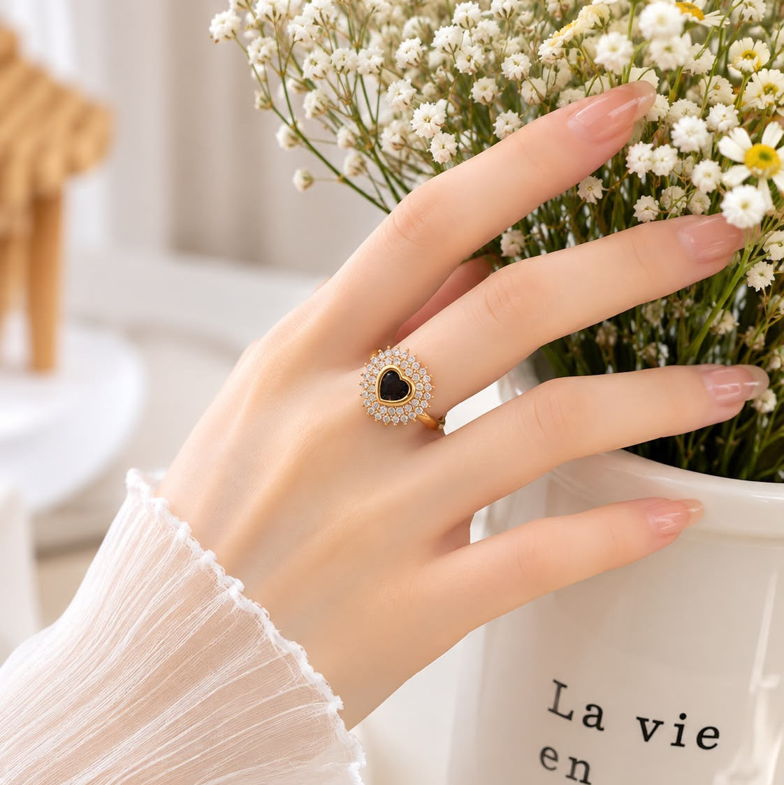 Zircon Ring-465 (Black)