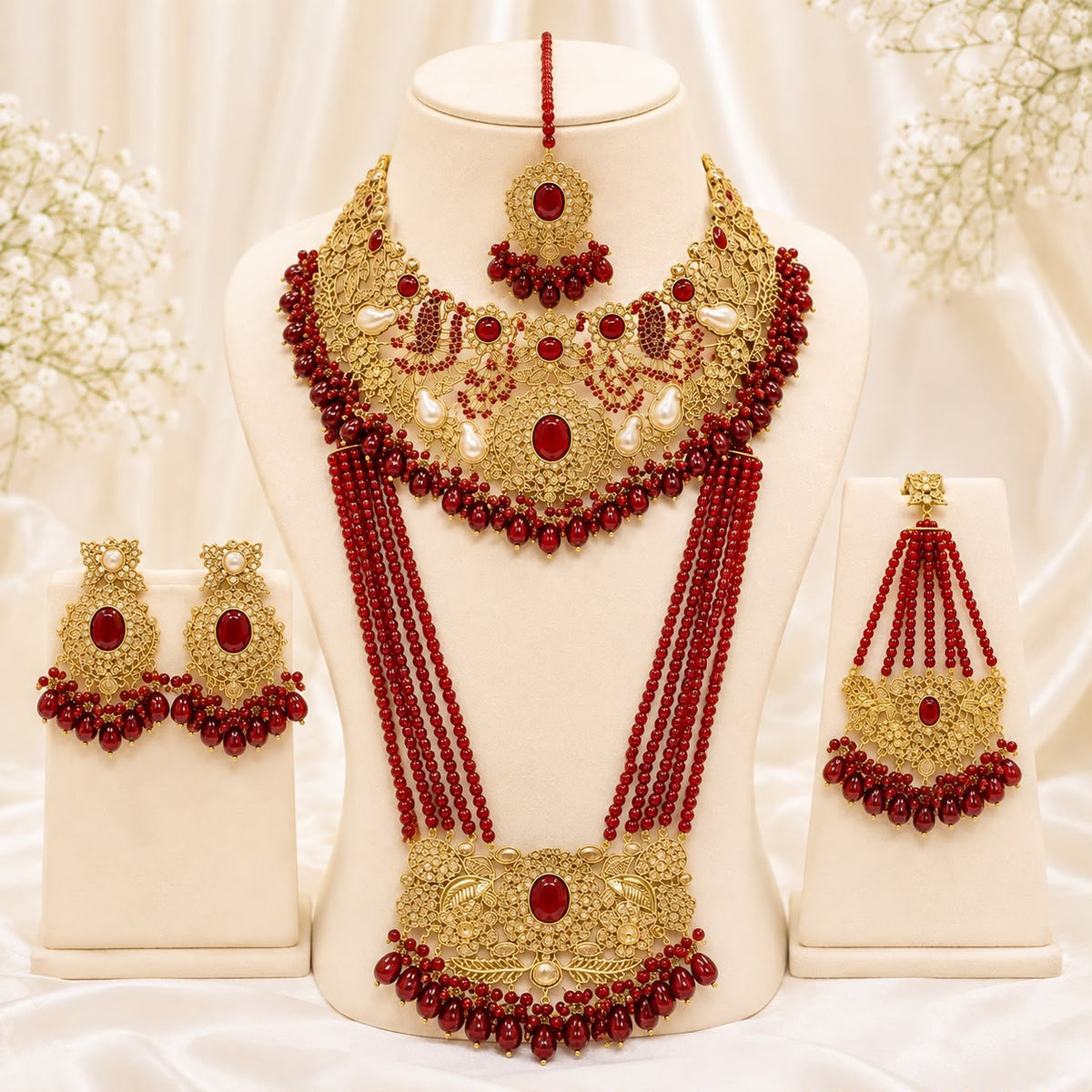 Bridal Jewellery complete Set-17