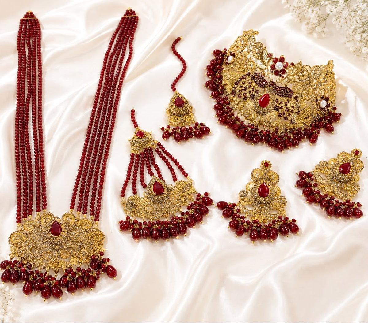 Bridal Jewellery complete Set-18