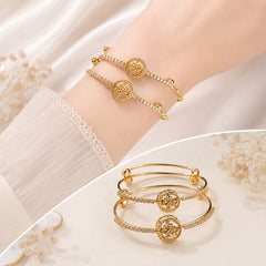 Adjustable Kashmiri Bangle-142 (Golden)