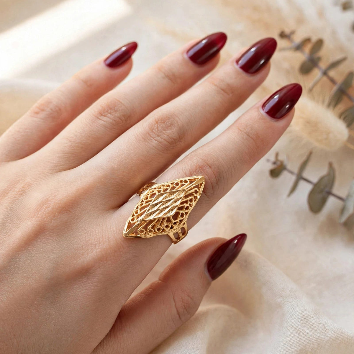 Gold Ring-287 (Golden)