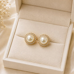 Zircon Pearl Studs-231