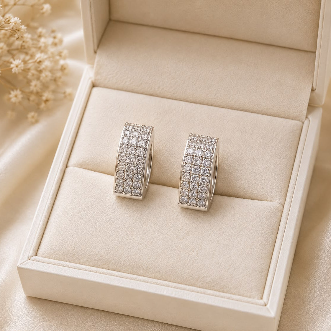 Zircon Hoop Earring-253