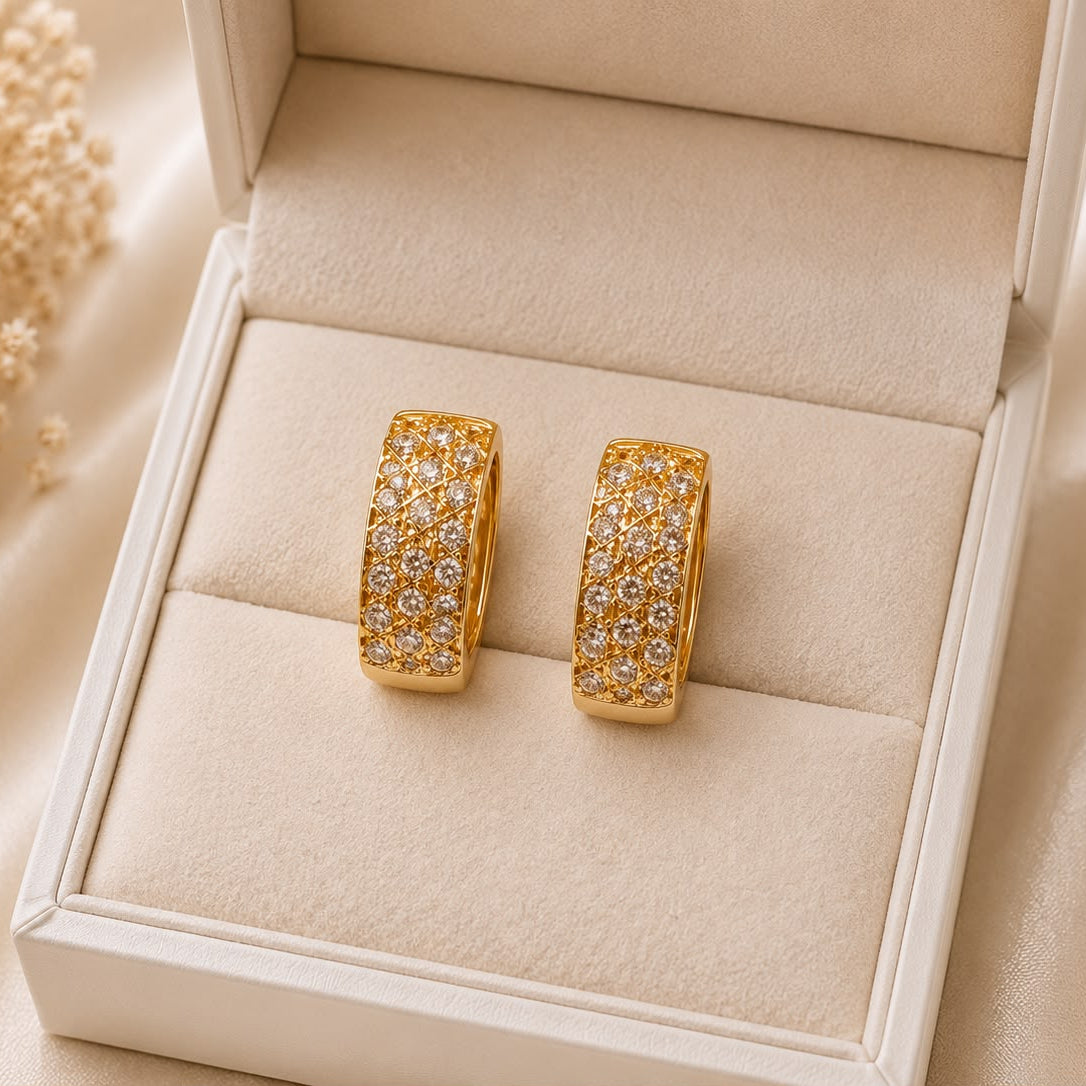 Zircon Hoop Earring-255