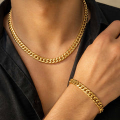 Stainless Steel Men's chain & bracelet-01