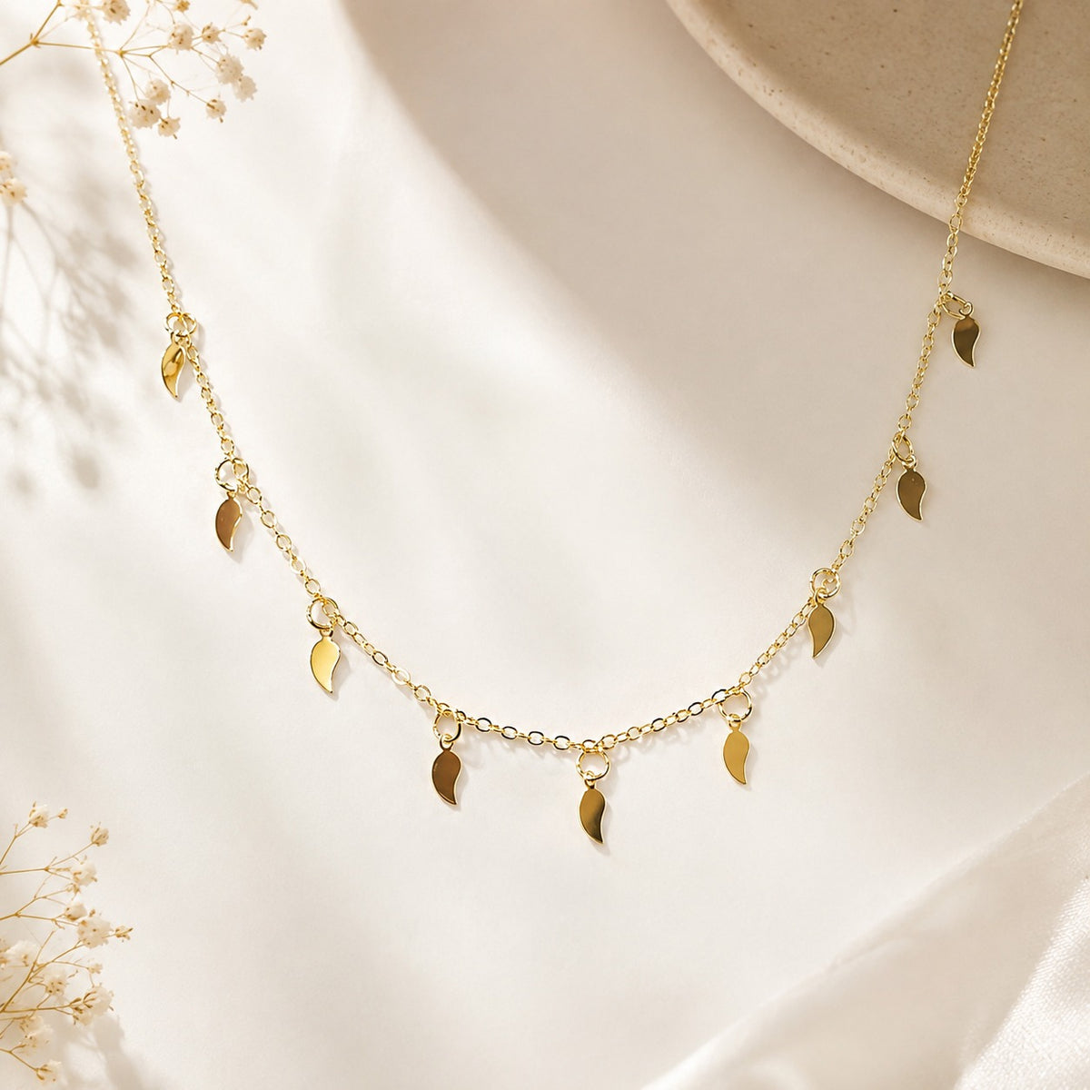 Stainless steel Gold Chain-194 (Golden)