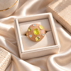 Gem Statement Ring (Brown)