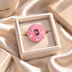 Gem Statement Ring (Pink)