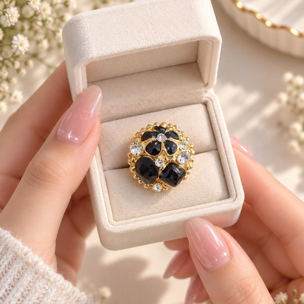 Fancy Statement Ring (Black)